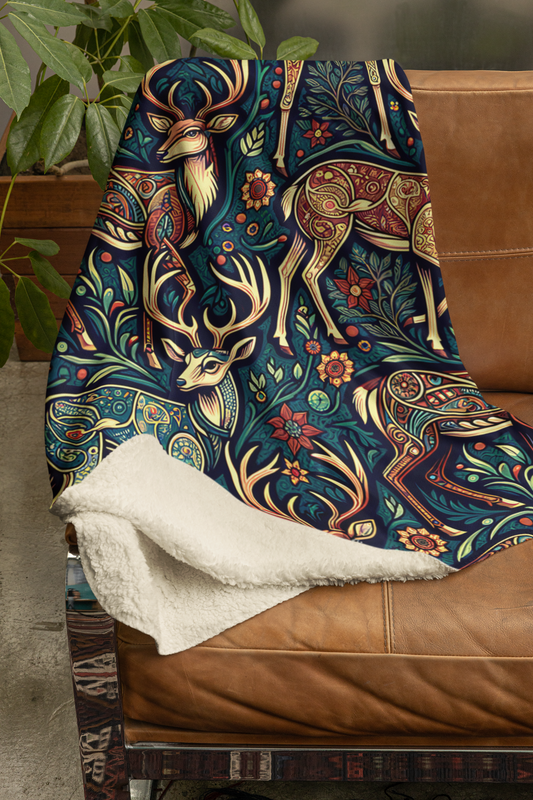 Deer, Fleece, Blanket