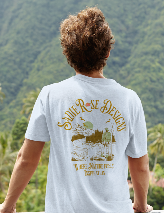 Hiking T-Shirt in Color Light Blue