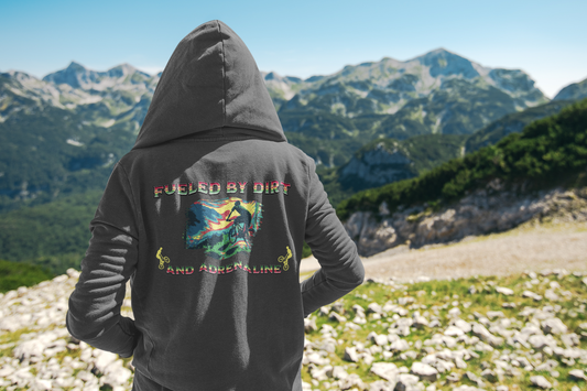 Mountain Bike, Adrenaline, Hoodie, Dark Heather